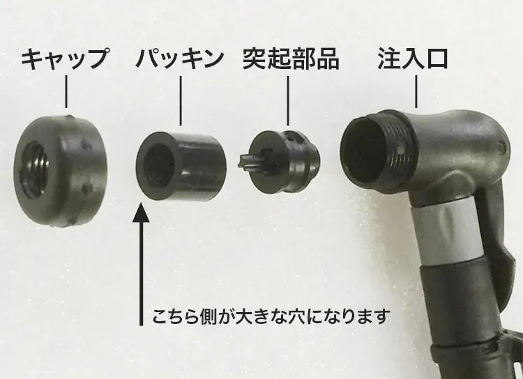 ポンプ注入口部品構図