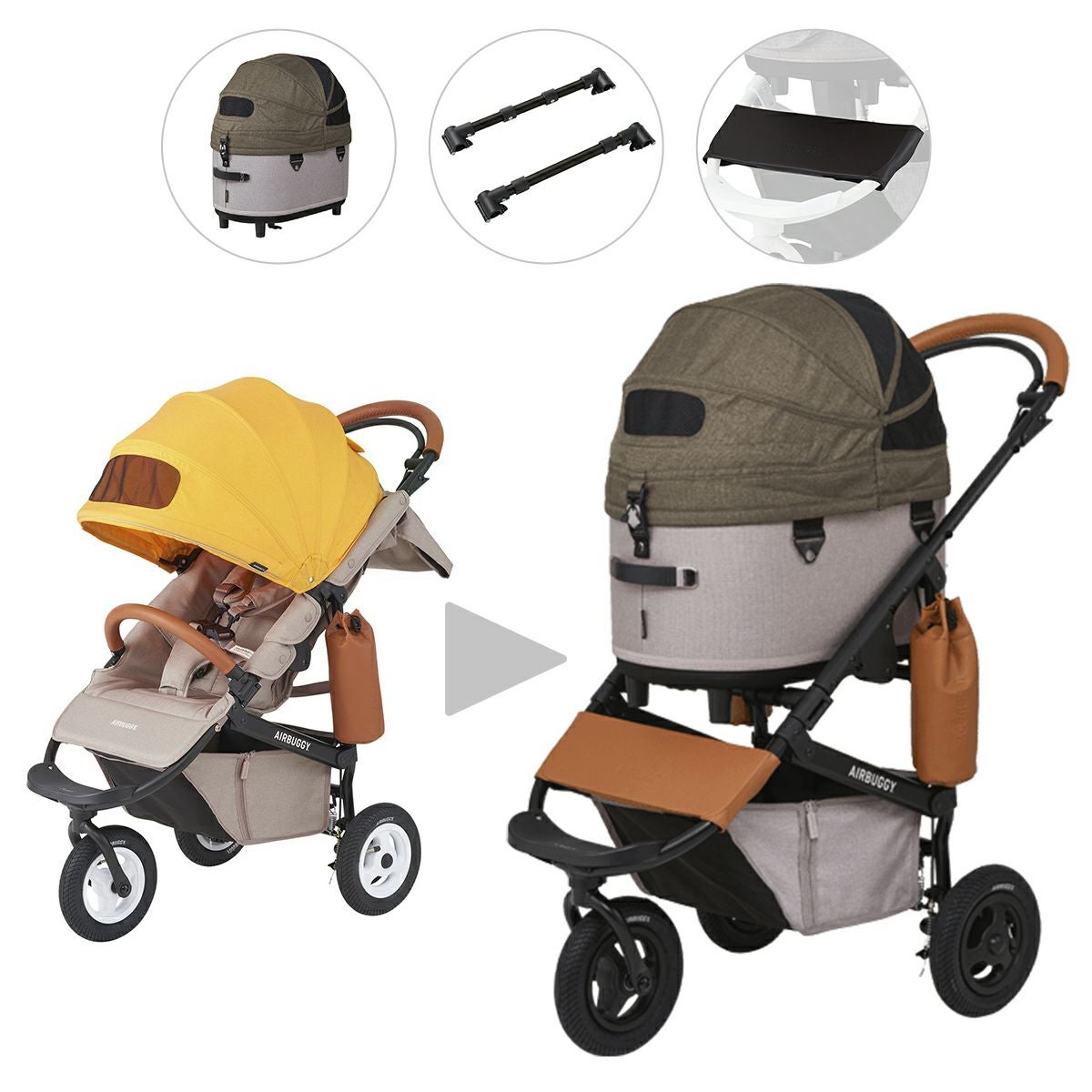 ペットカートに乗り換える | エアバギー公式オンラインストア[AIRBUGGY