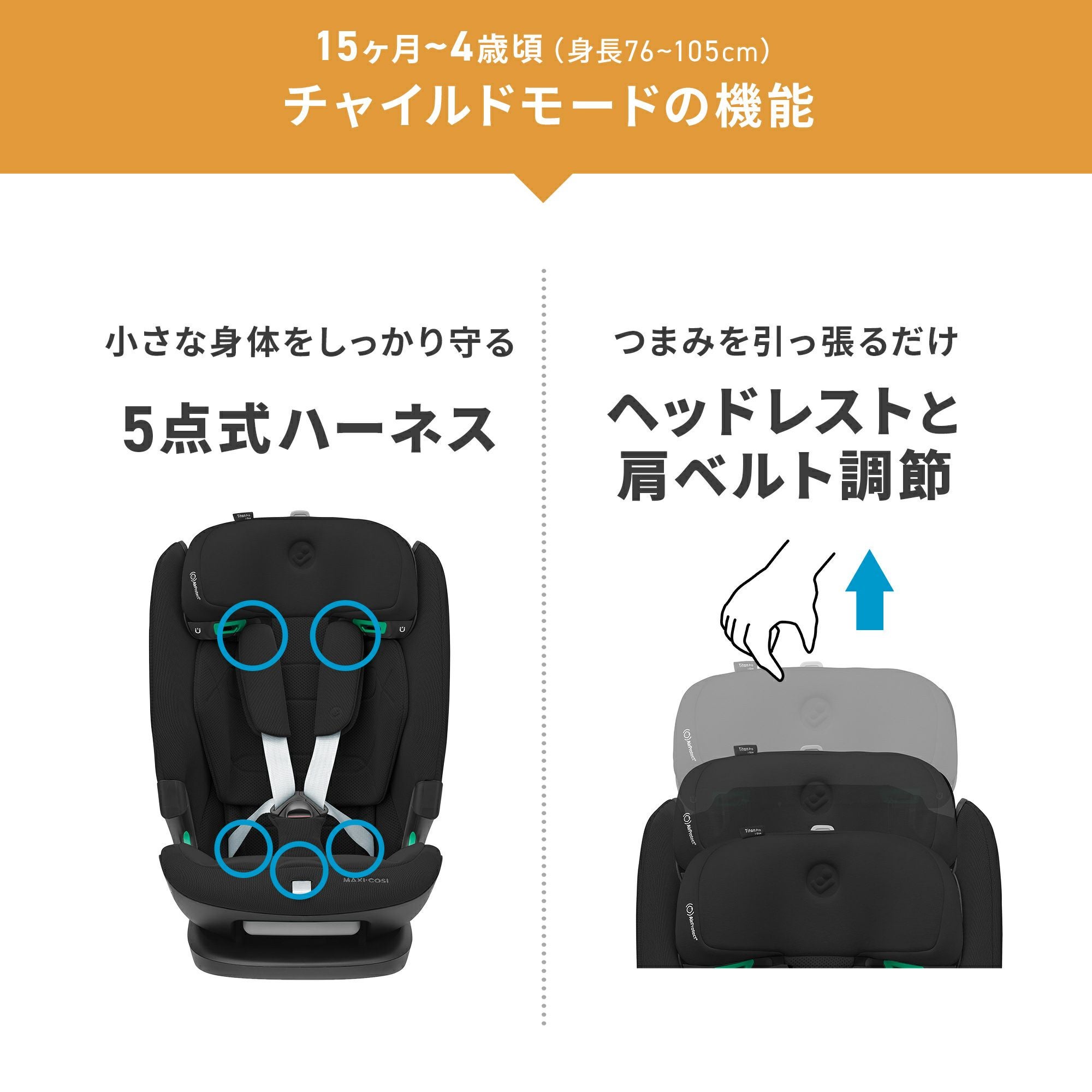 マキシコシ タイタンプロ アイサイズ | エアバギー公式オンライン