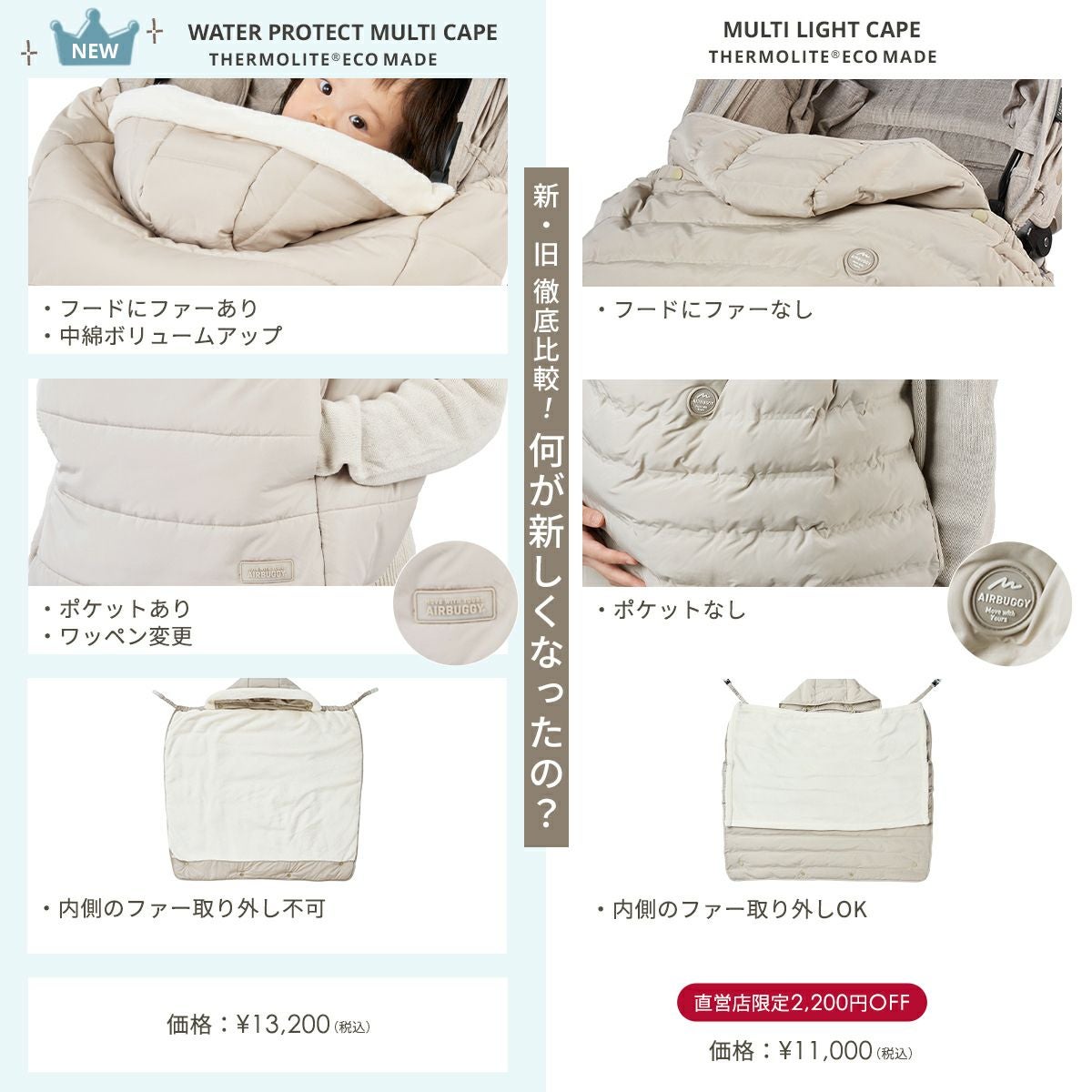 マルチライト ケープ サーモライト®︎ エコメイド