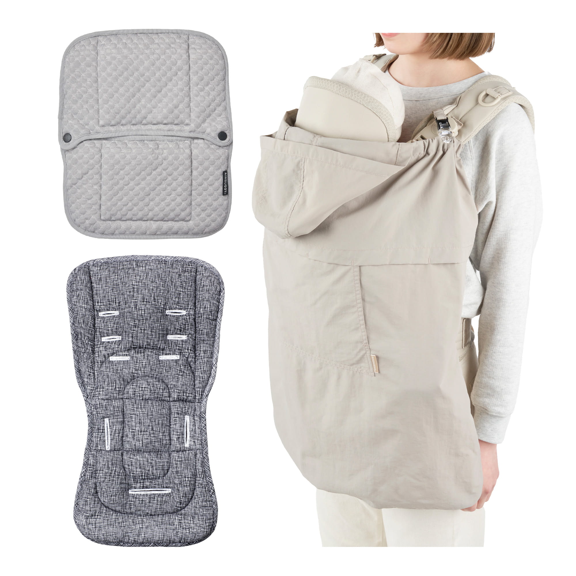 MASA【極美品】AIRBUGGYグレーツイード レギュラー&タイヤカバー その他 | エアバギー公式オンラインストア[AIRBUGGY Official OnlineStore]