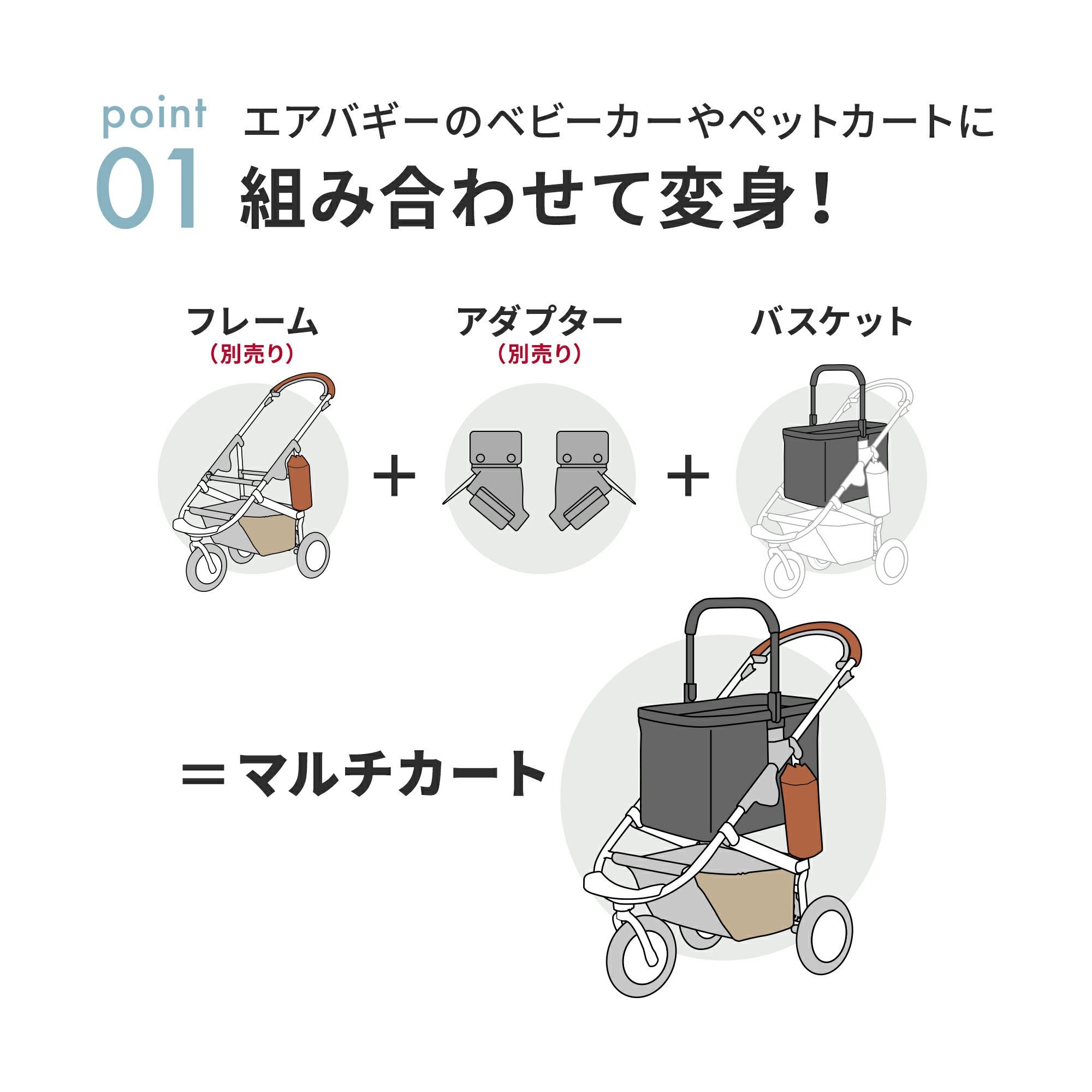 エアバギー マルチバスケット カゴ部分単品 | エアバギー公式