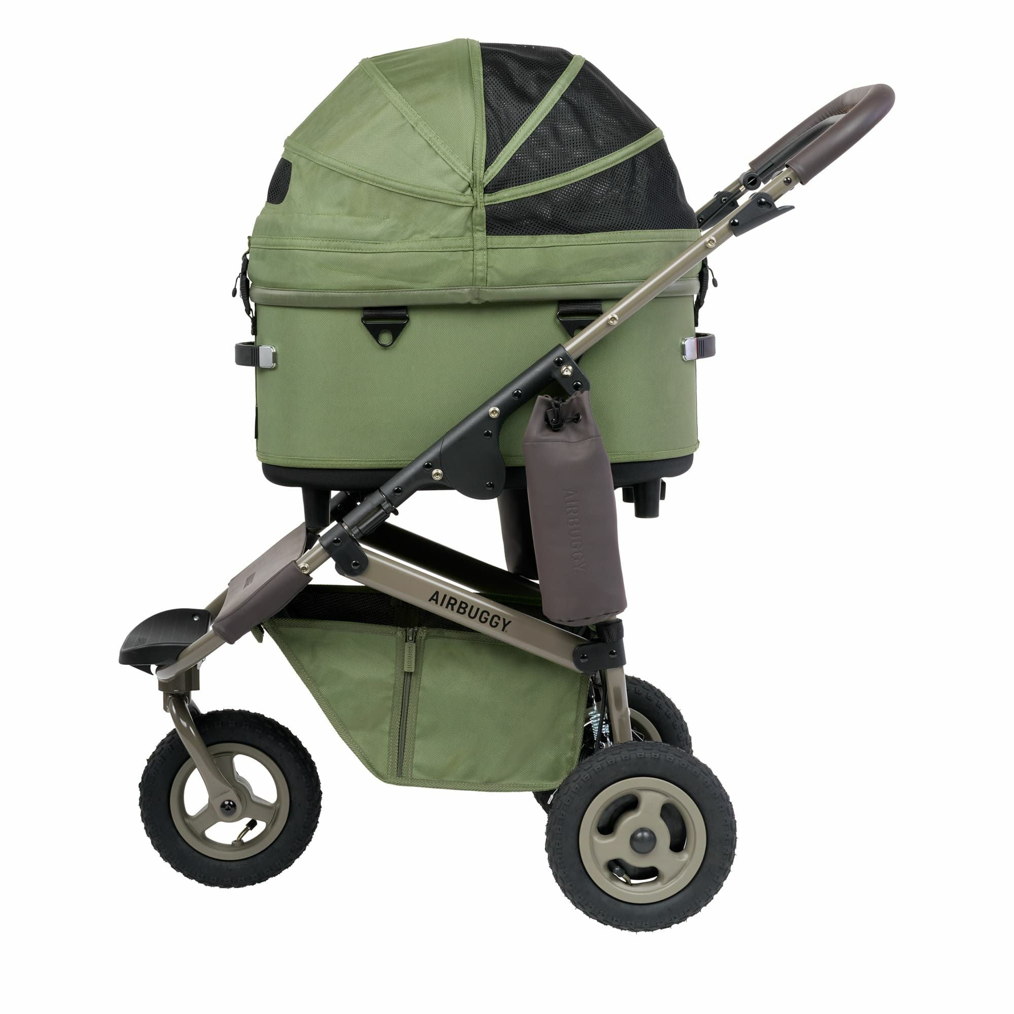 AIRBUGGY DOME 3 ペットカート グリーン レギュラー ドーム3 プレミア モスグリーン / シードベージュ | エアバギー公式